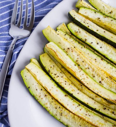 Roasted Zucchini Wedges - an easy side dish that your whole family will love.