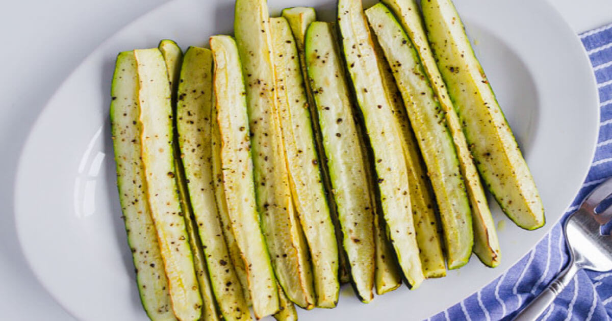 Roasted Zucchini Wedges