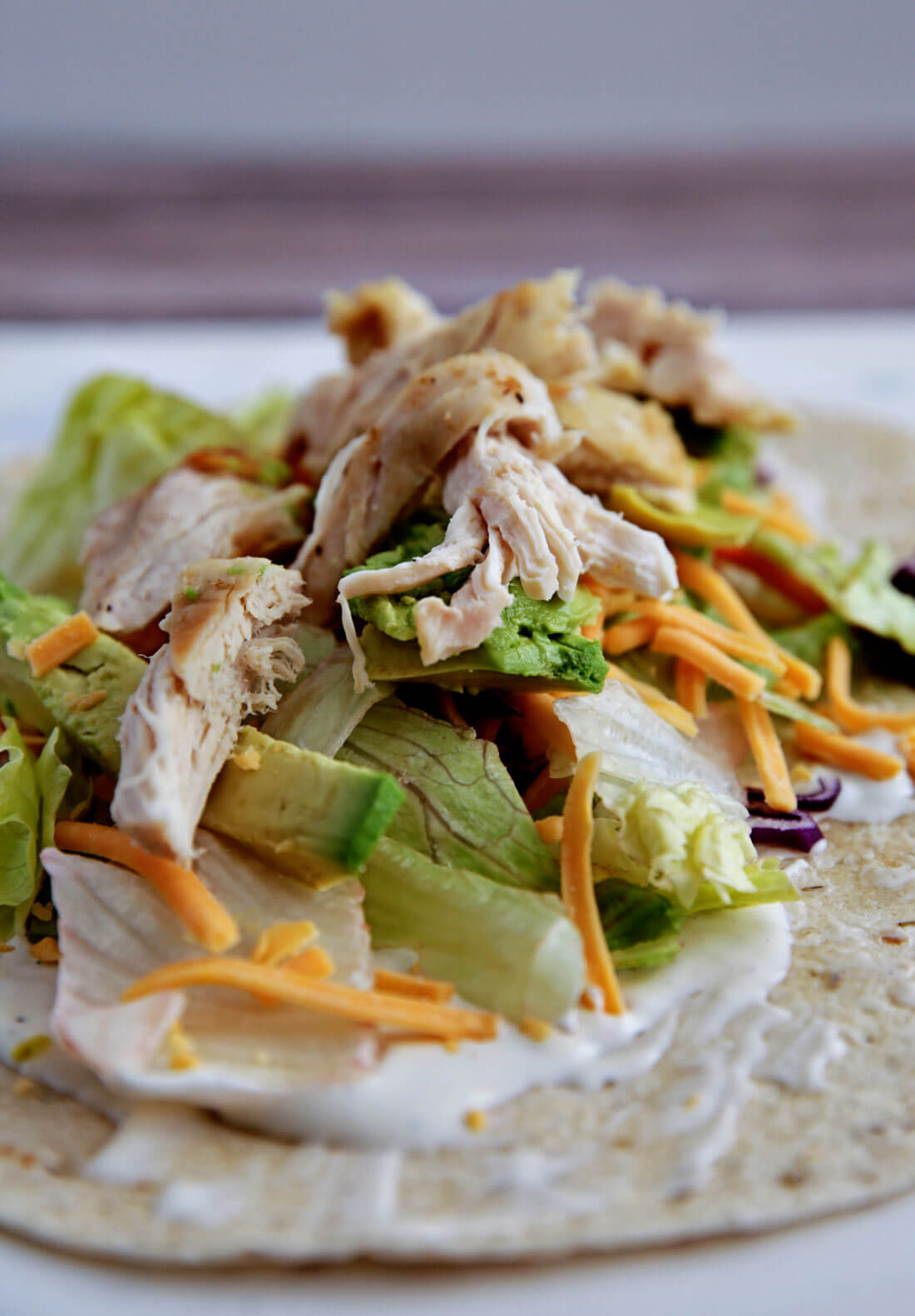 How to make a ranch chicken wrap