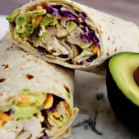 Ranch Chicken Wrap - an easy to make, healthy lunch or dinner idea.