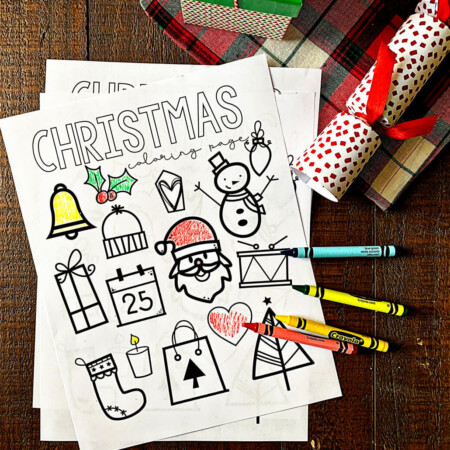 Printable Christmas Coloring Pages - print out these coloring pages for kids!