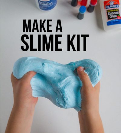Make a slime kit - fun gift idea that would be awesome for the holidays!