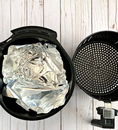 Air fryer tip - add tin foil to the bottom of the basket