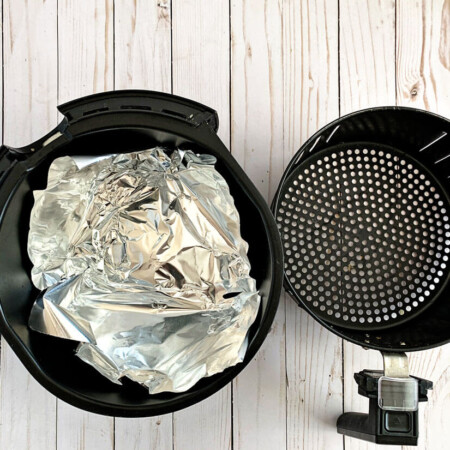 Air fryer tip - add tin foil to the bottom of the basket