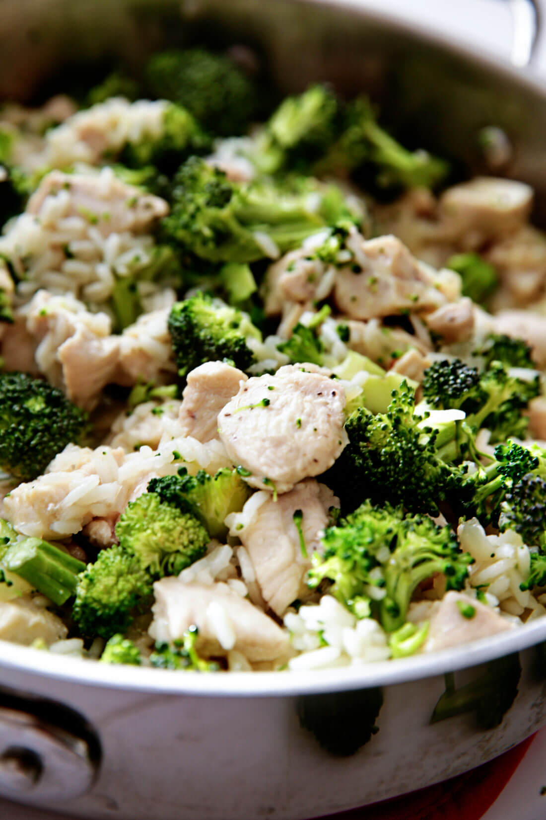 Chicken and Rice - with broccoli cooked