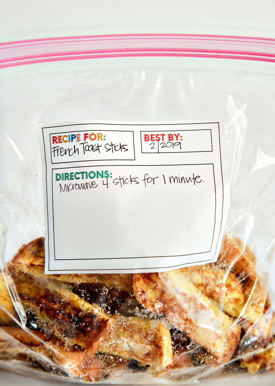 Freezer French Toast Sticks - make these ahead and eat throughout the week.