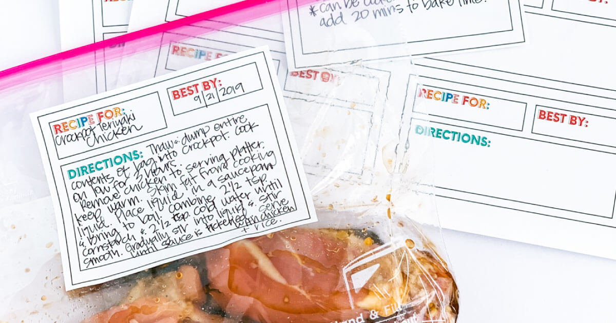 Make Ahead Freezer Meals Basics - Thirty Handmade Days