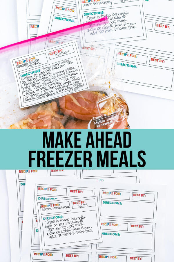 Make Ahead Freezer Meals - the basics on how to get started, what you need and recipes to use. www.thirtyhandmadedays.com