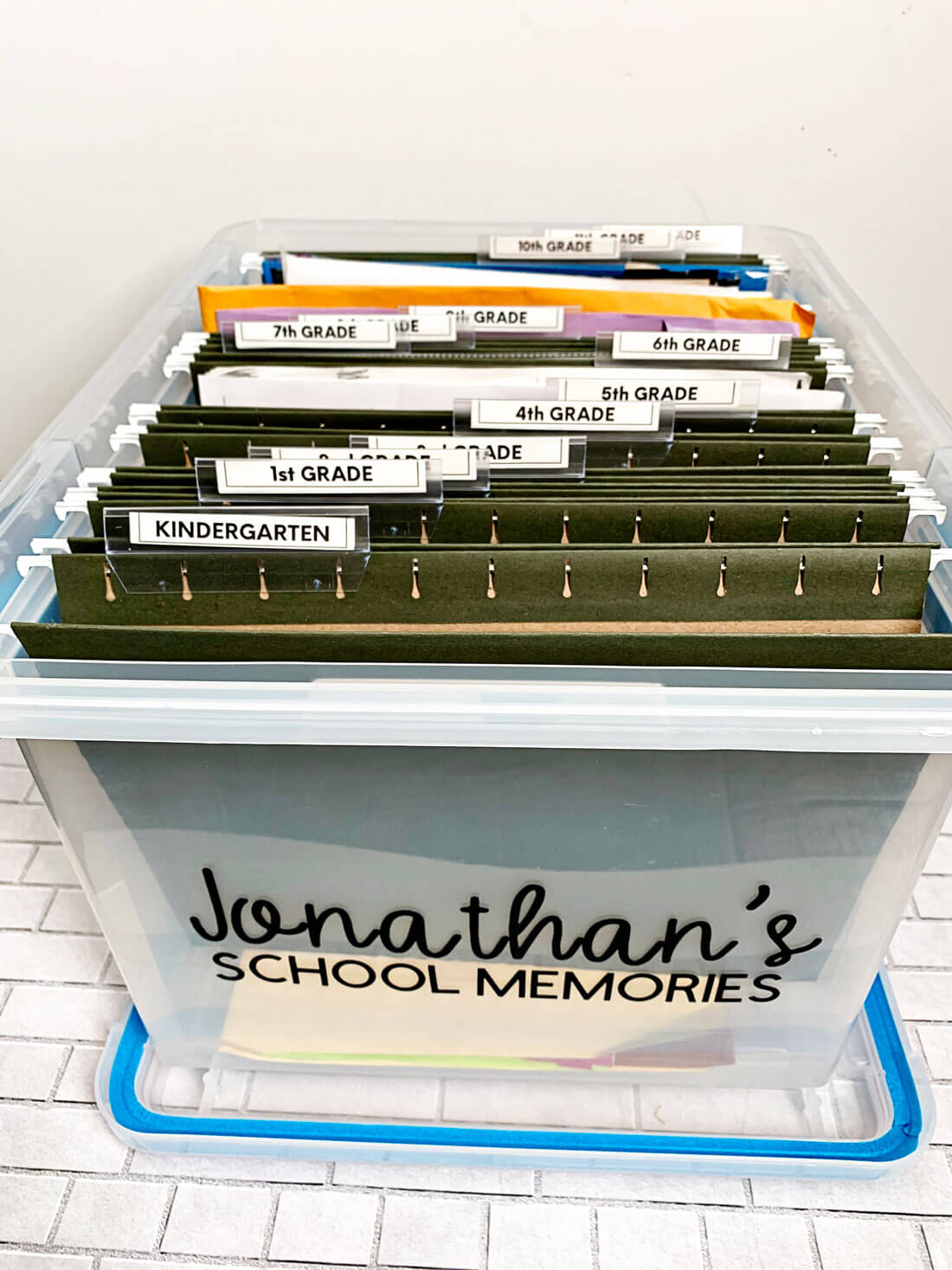 How to Organize Kids School Papers & Memorabilia