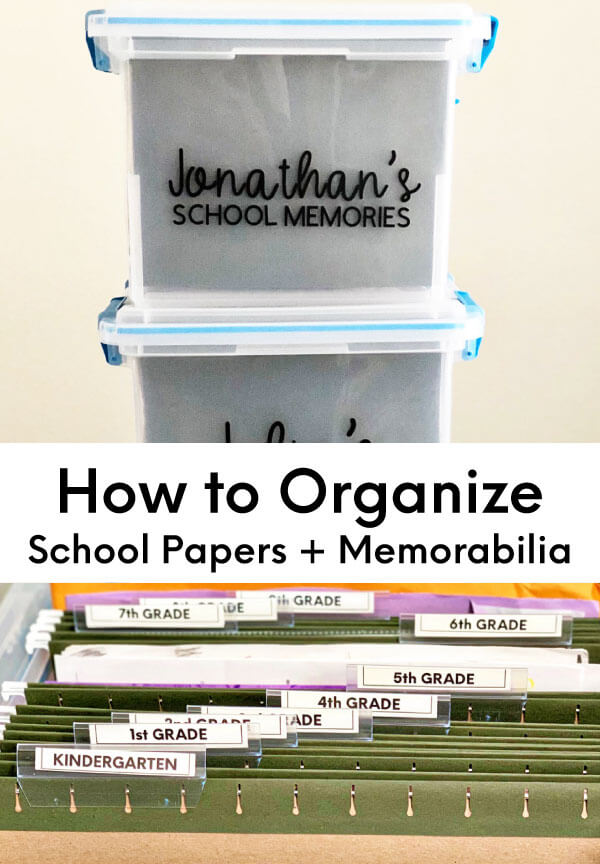 How to Organize Kids School Papers & Memorabilia