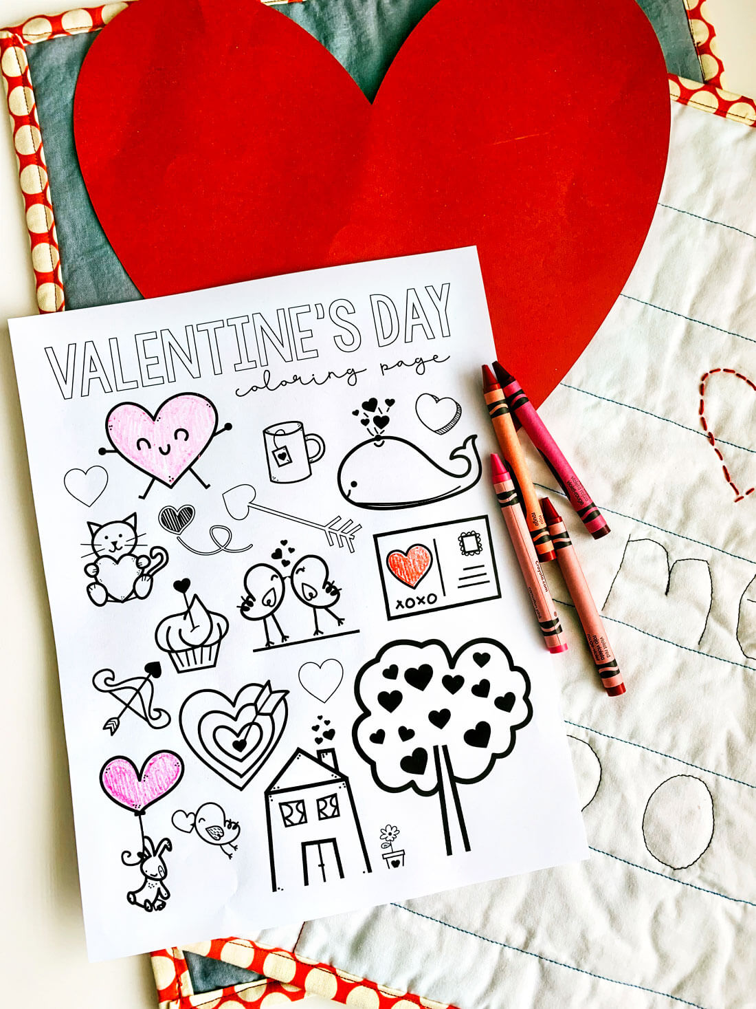 Free Printable Valentine's Coloring Pages from www.thirtyhandmadedays.com