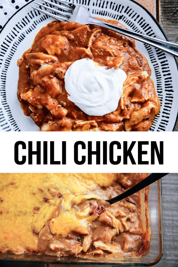 Easy Chili Chicken Casserole Recipe - a family friendly dinner idea. from thirtyhandmadedays.com