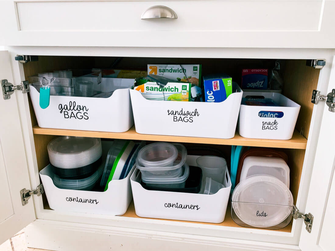 How to Organize Kitchen Cabinets - Thirty Handmade Days