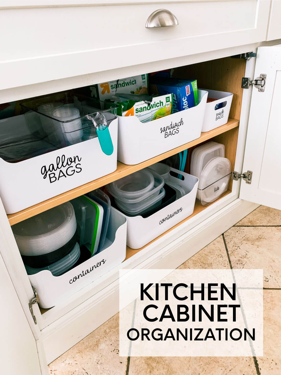 How to organize kitchen cabinets - the basics.