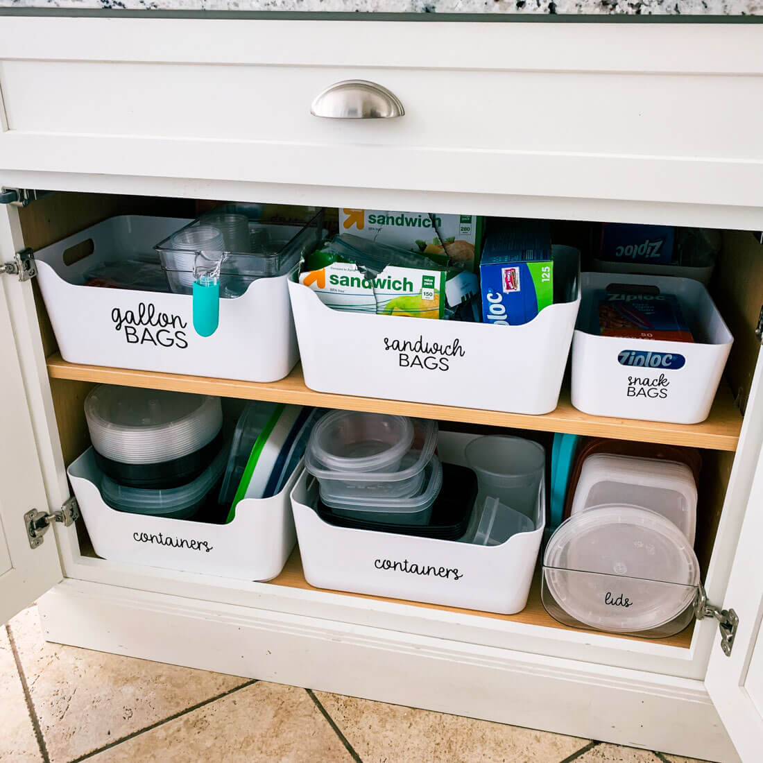 How to Organize Kitchen Cabinets - Thirty Handmade Days