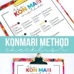 The KonMari Method Checklist - print this out and use to declutter your home!