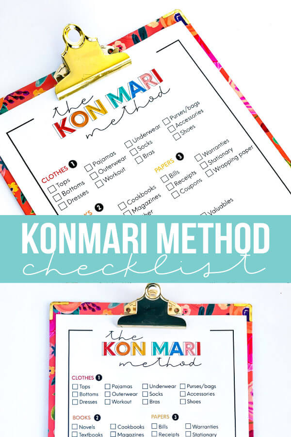 KonMari Method Checklist konmari-method-checklist
