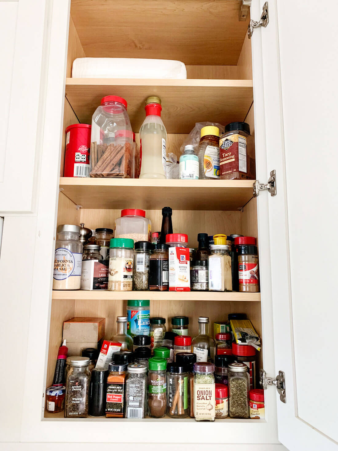 How to organize your spice rack - the before! 