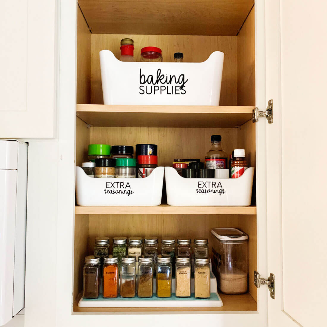 Organized Spice Drawer