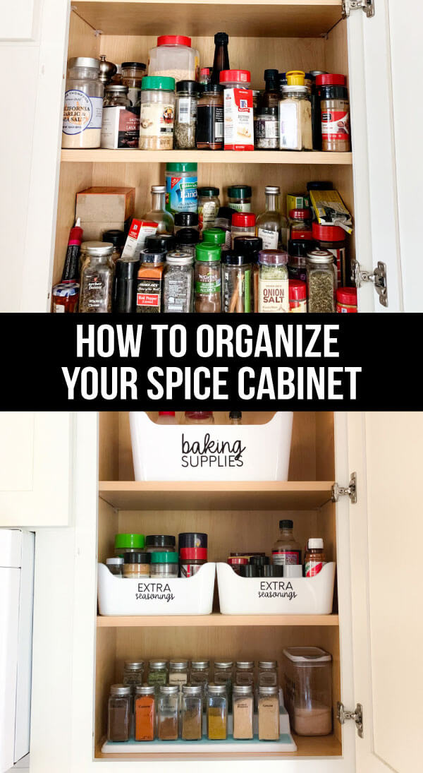 How to organize your spice rack - the after. What I used, how I cleaned it all up. www.thirtyhandmadedays.com