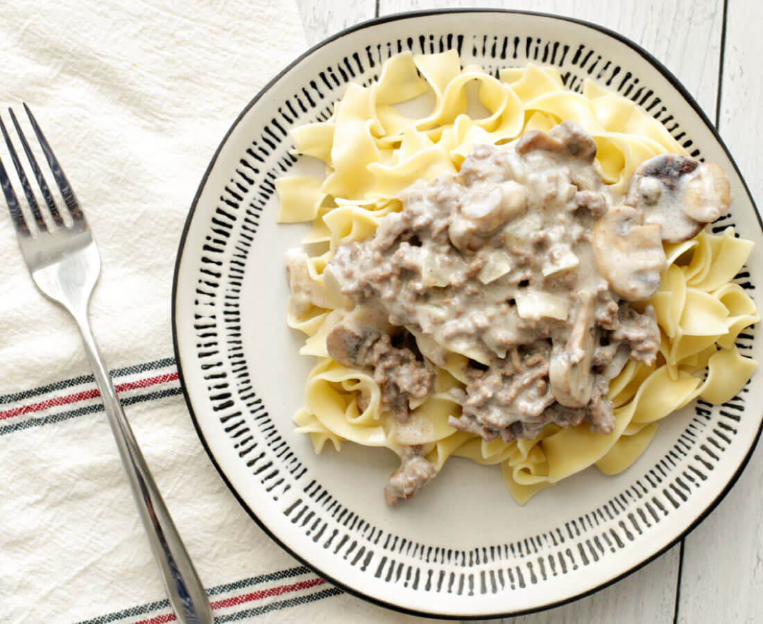 Ground Beef Stroganoff