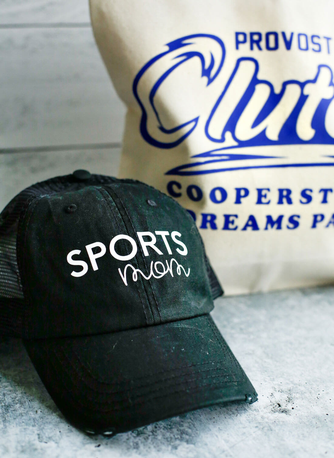 Add HTV to hat using Cricut Easy Press