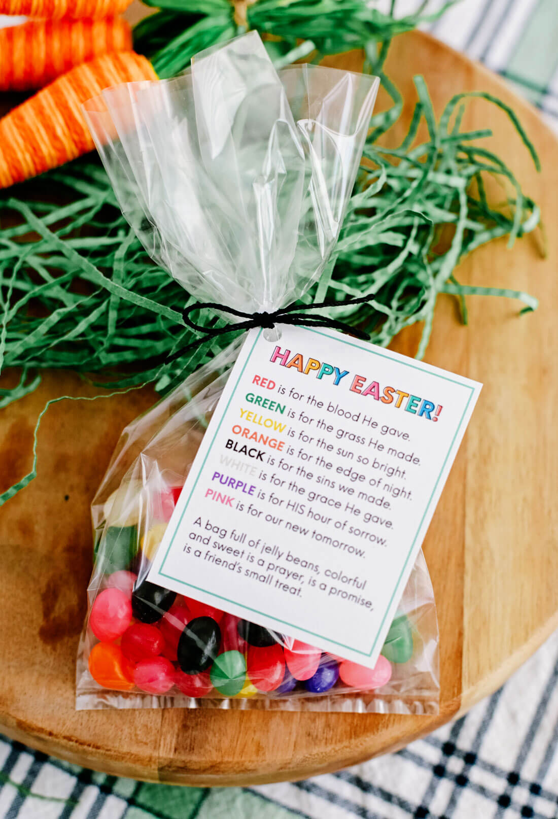 Happy Easter printable tags with Easter quote 