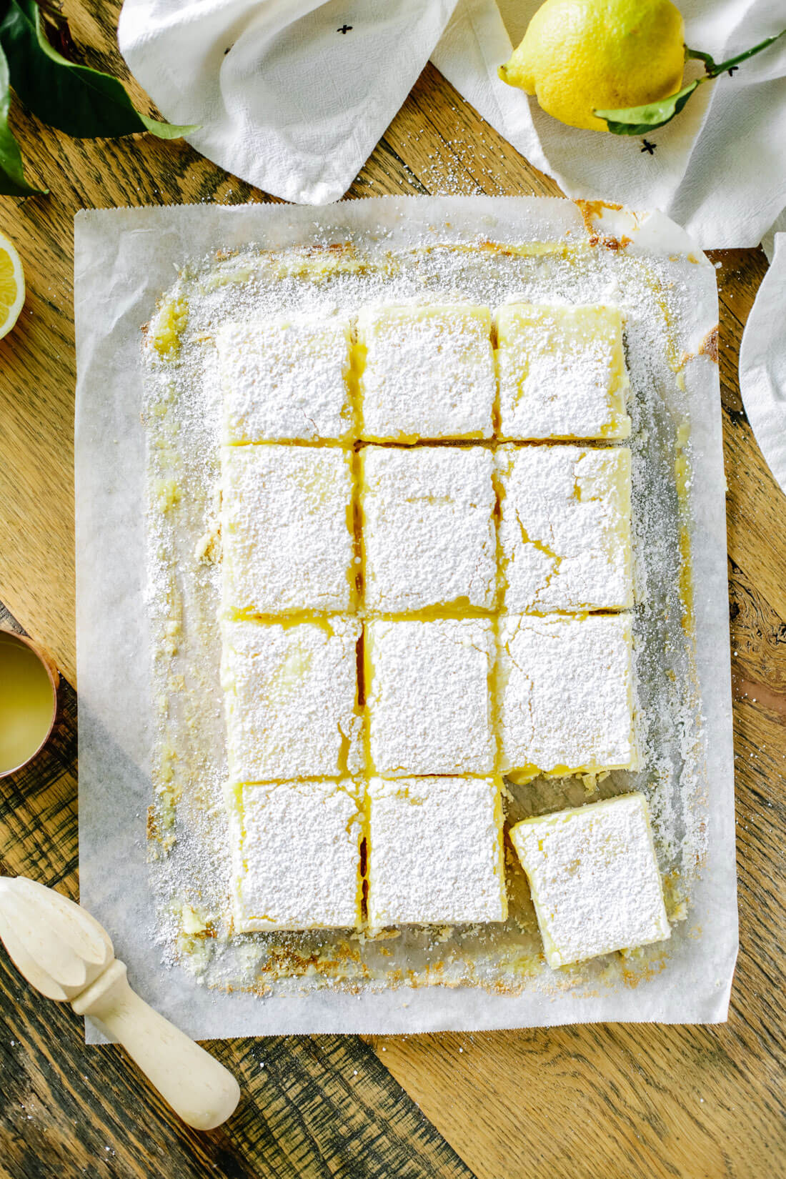 Lemon Bars - full sheet, cut into bars