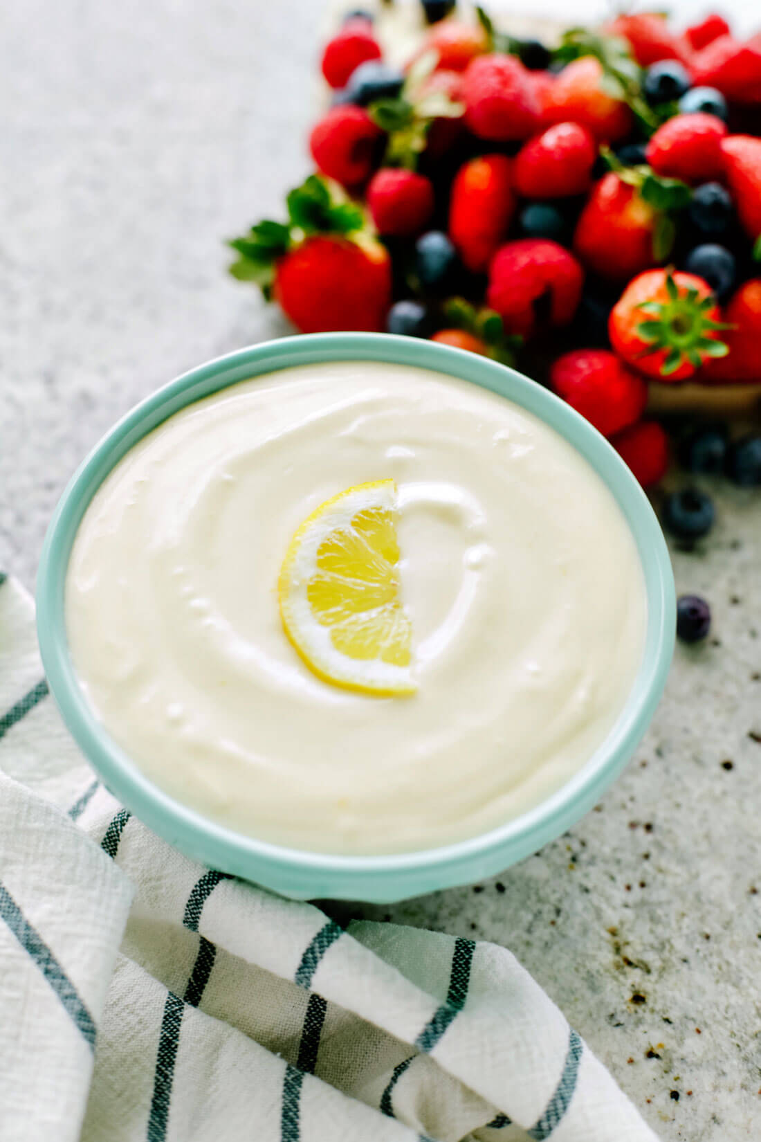 lemon fruit dip