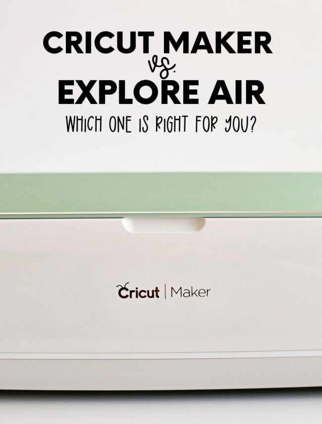 Cricut Maker vs. Explore Air Review from 30daysblog