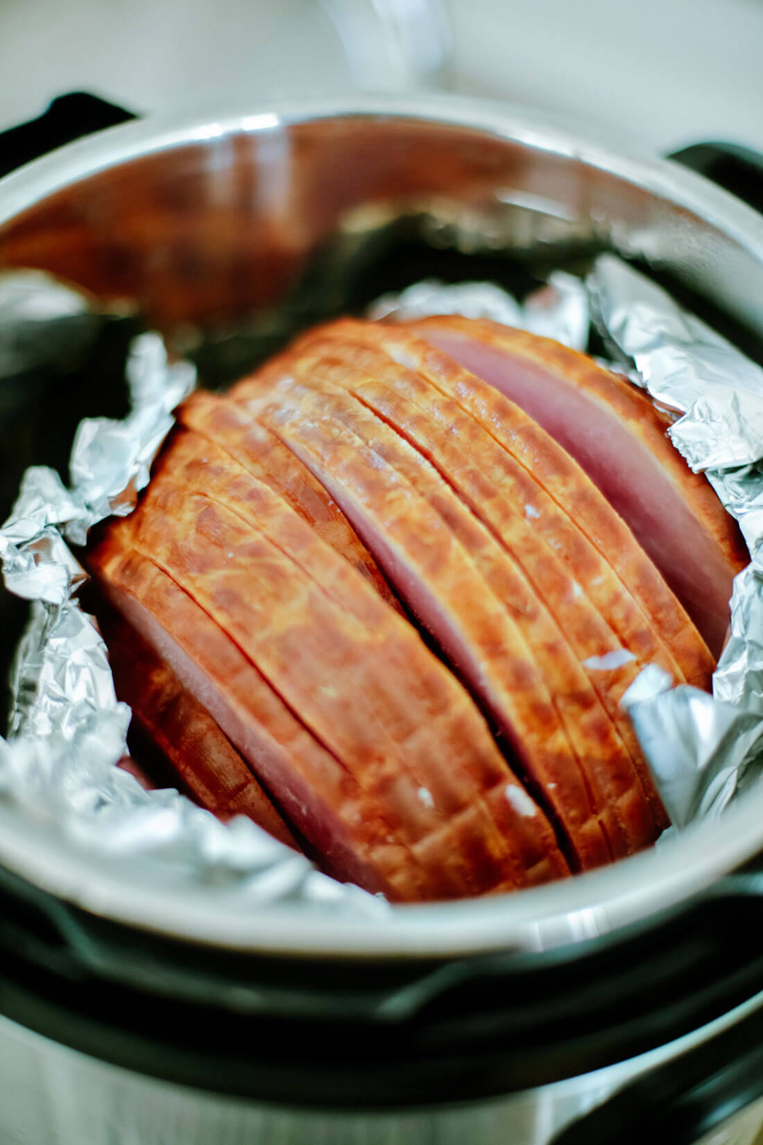 Honey Glazed Ham in the Instant Pot - when you first put in the IP