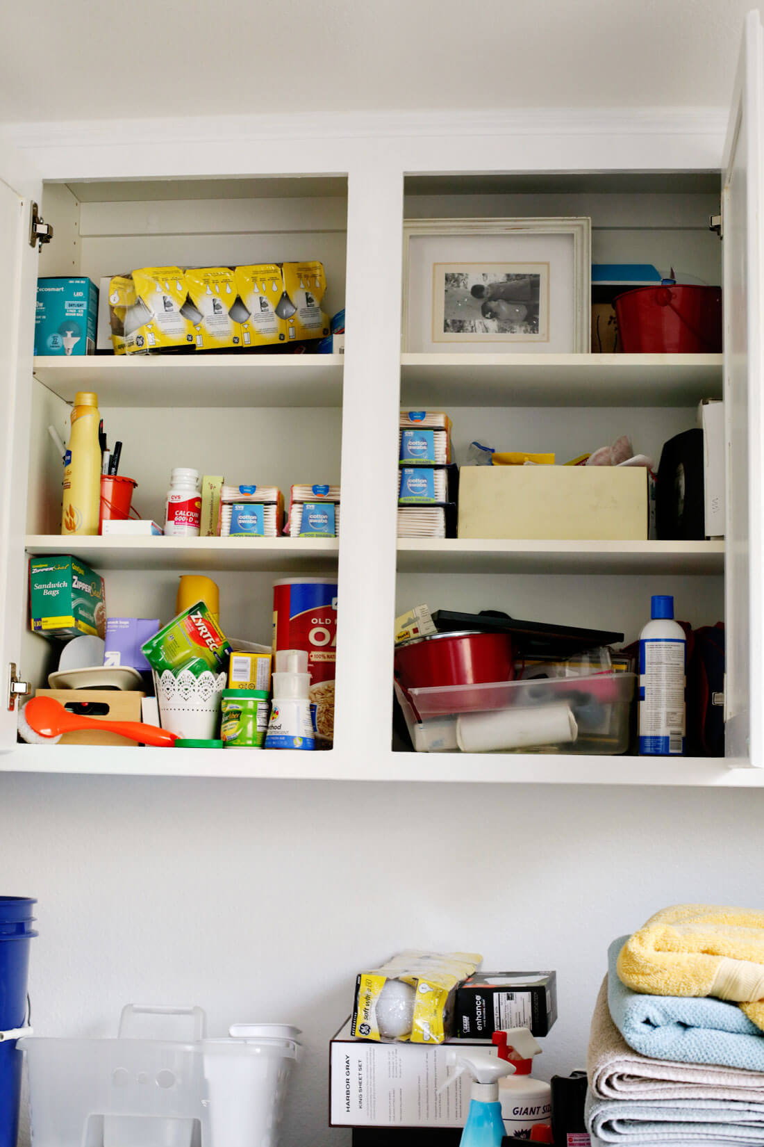 How to Organize Your Laundry Room Cabinets from 30daysblog