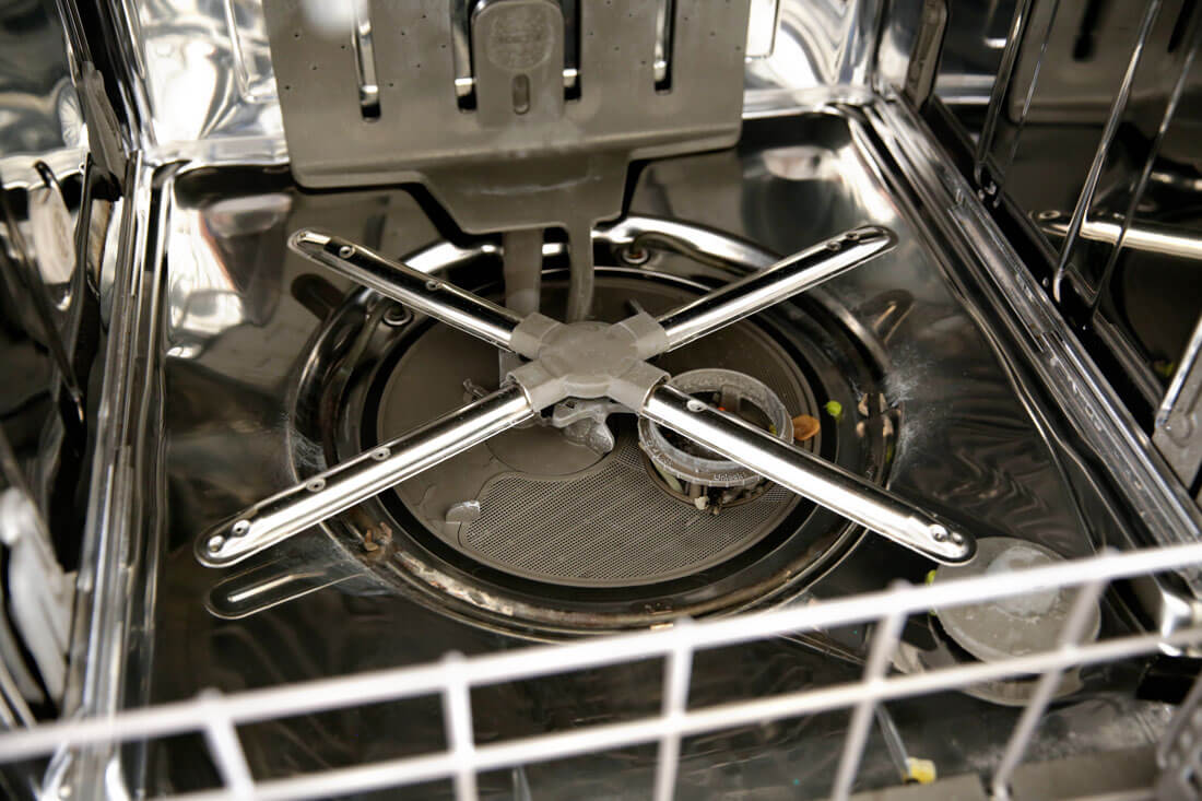 Clean the inside of your dishwasher