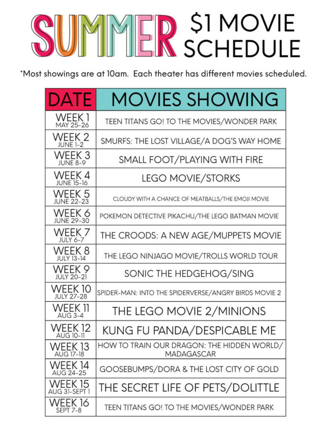 Summer Movies Express 1 Movies All Summer!
