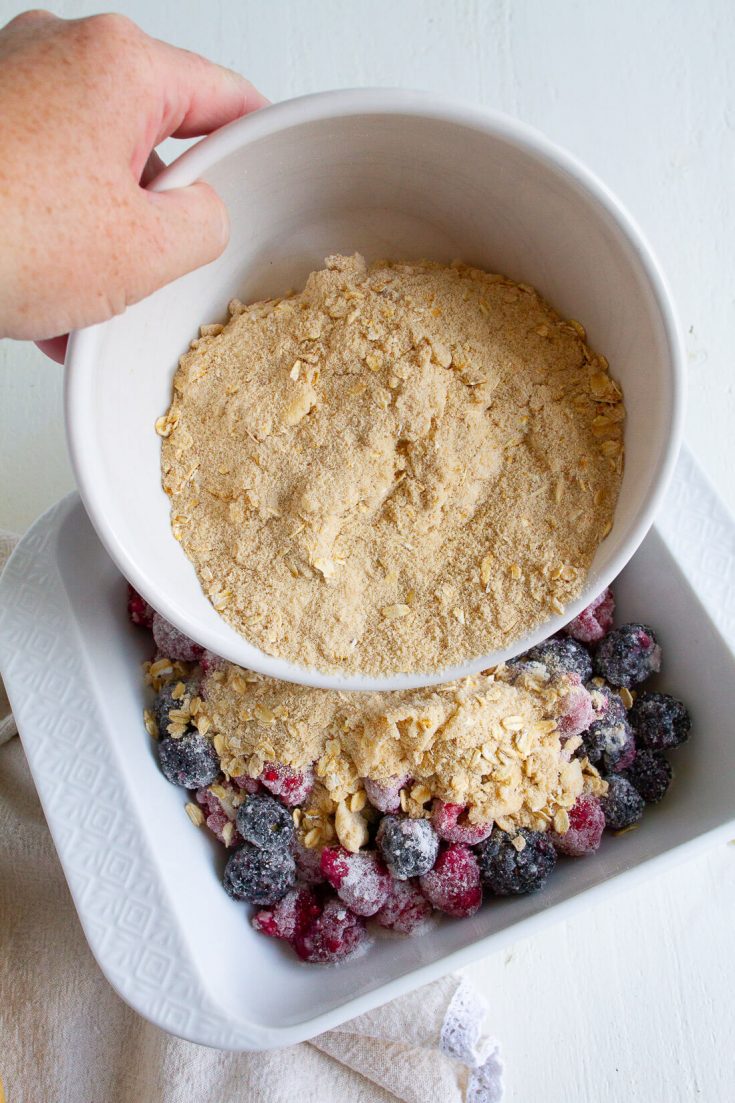 Raspberry Blackberry Crisp Recipe from 30daysblog