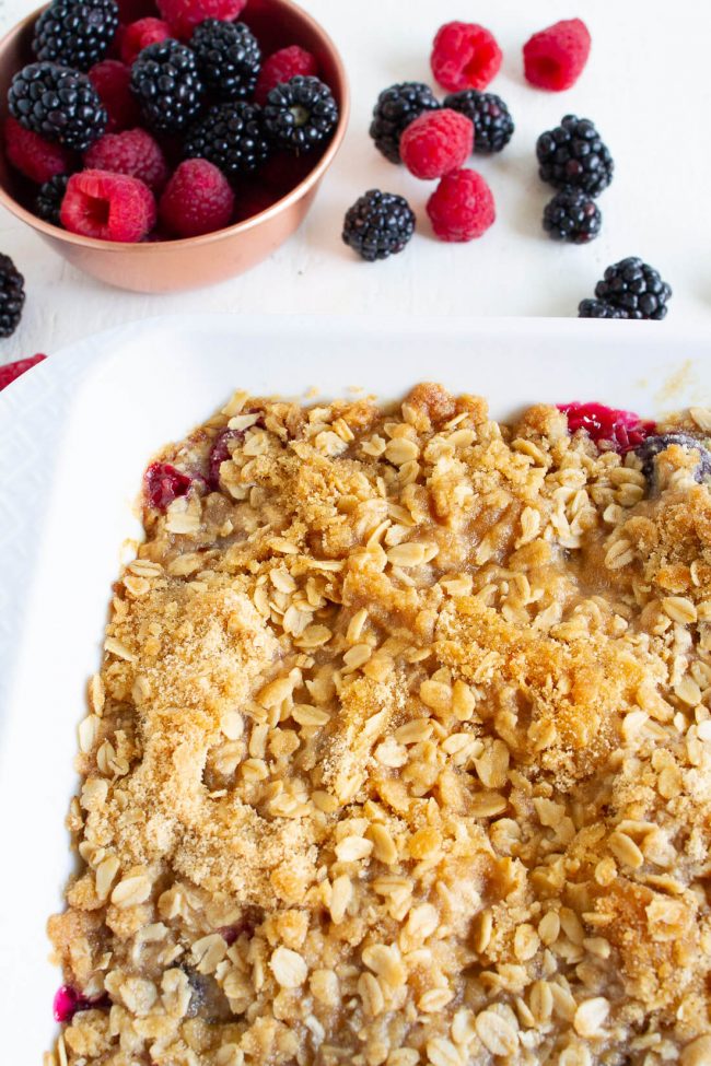 Raspberry Blackberry Crisp Recipe from 30daysblog