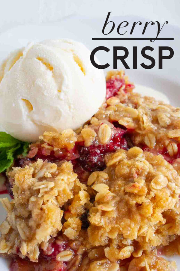Raspberry Blackberry Crisp Recipe from 30daysblog