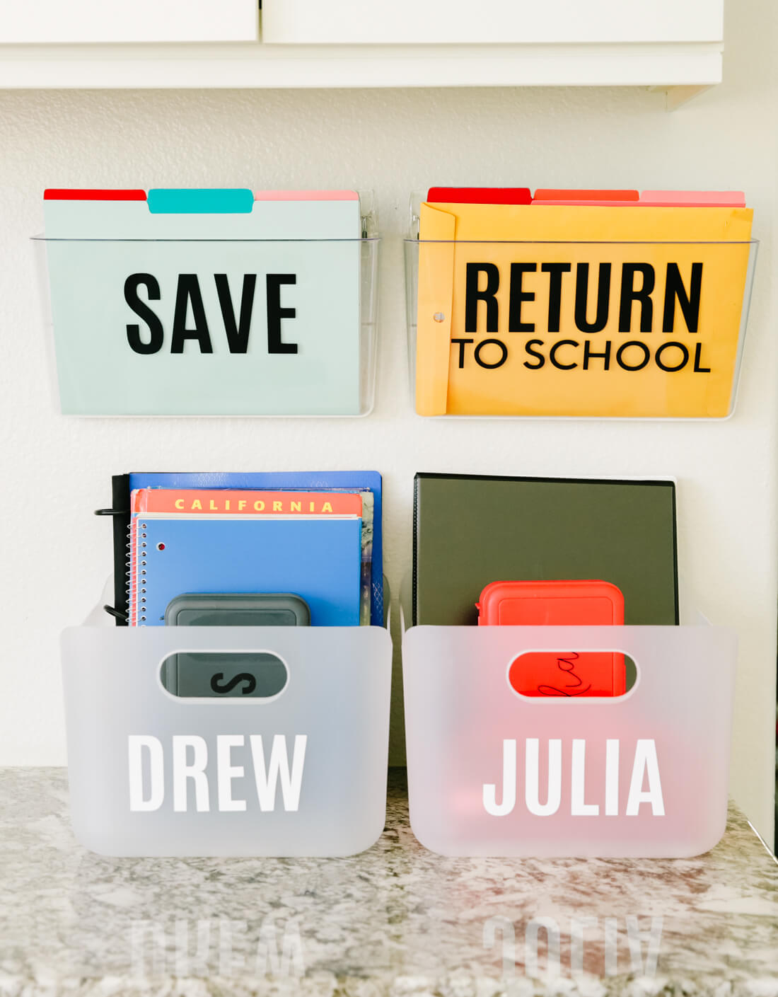 How To Make A DIY Cricut School Memory Box Organizer