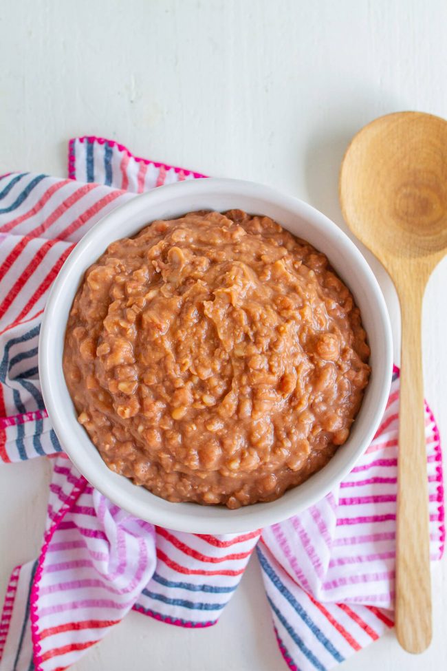 Crockpot Refried Beans Recipe from 30daysblog