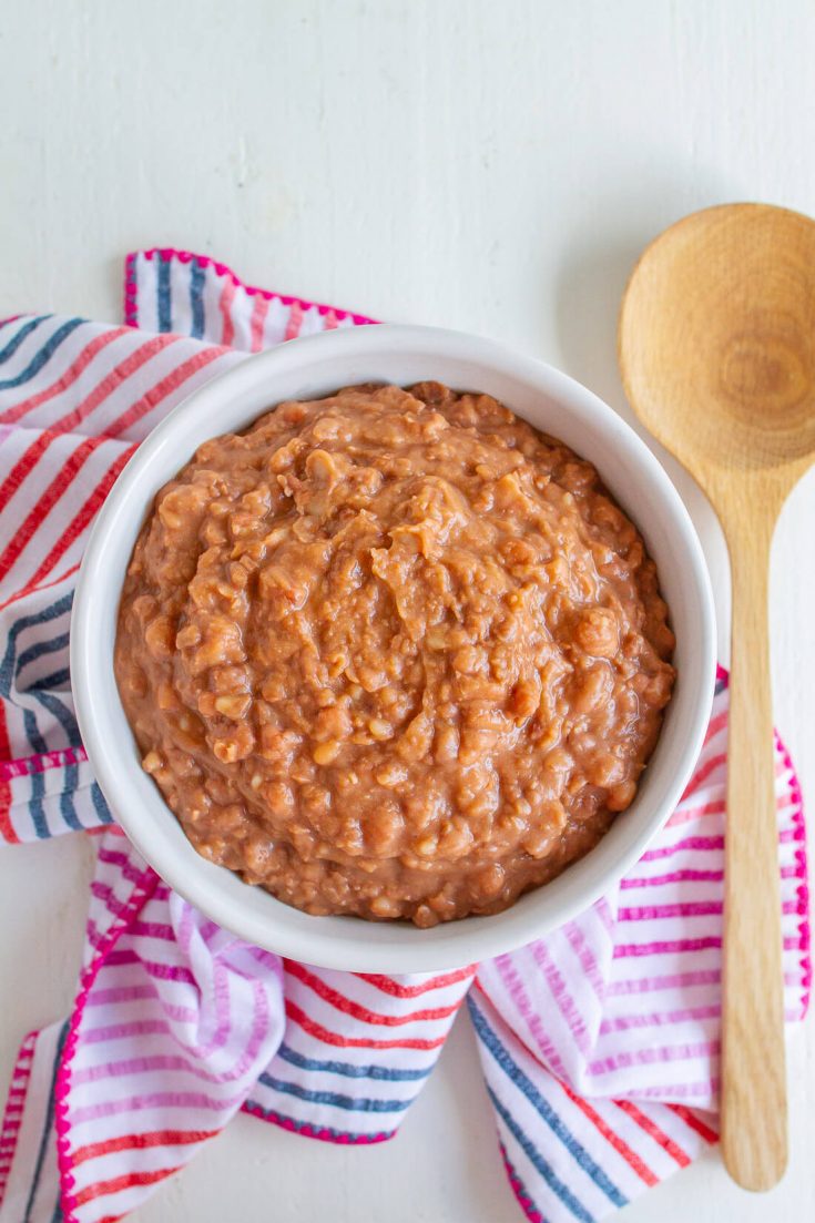 Crockpot Refried Beans Recipe from 30daysblog