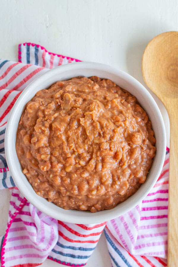 Crockpot Refried Beans Recipe from 30daysblog
