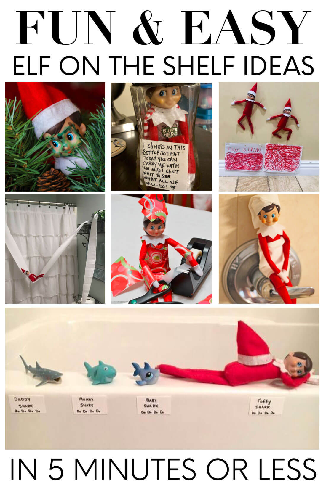 Simple Elf On The Shelf Ideas