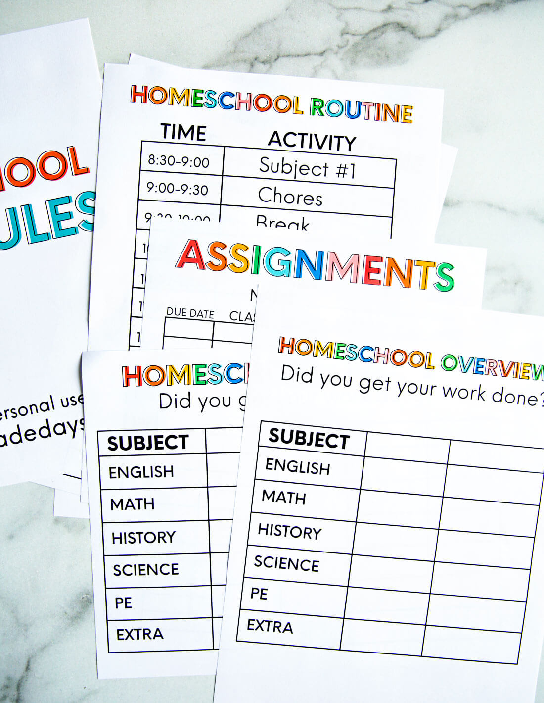 Daily Homeschool Schedule For Parents Homeschool Schedule Homeschool