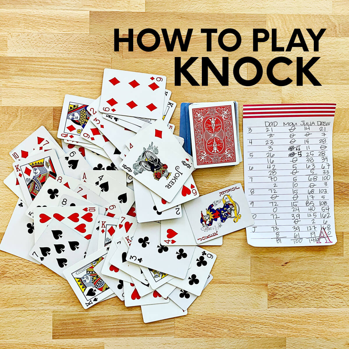 Versnel Schaken ouder How to Play Card Games: KNOCK from 30daysblog