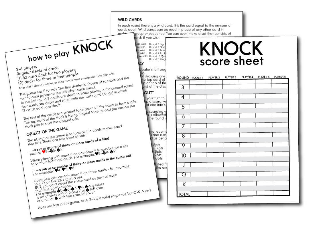 Sevens (Knock! Knock!): Rules for the Fun Family Card Game ...