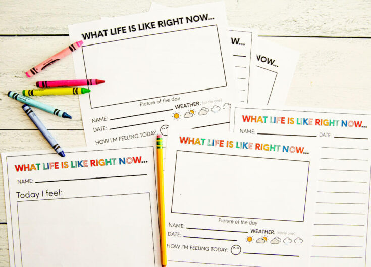Printable Journal Pages from Thirty Handmade Days