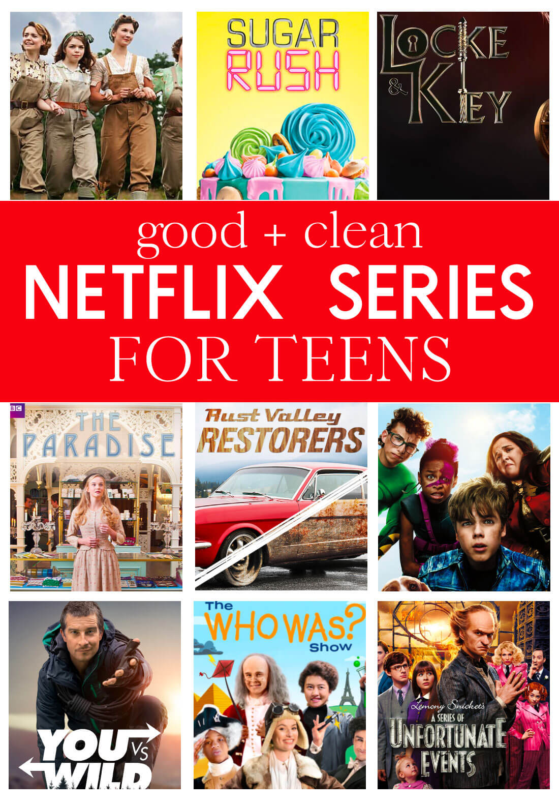 Good and clean netflix series for teens