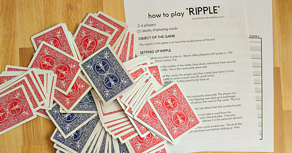 2 Player Card Games: Nerts from Thirty Handmade Days