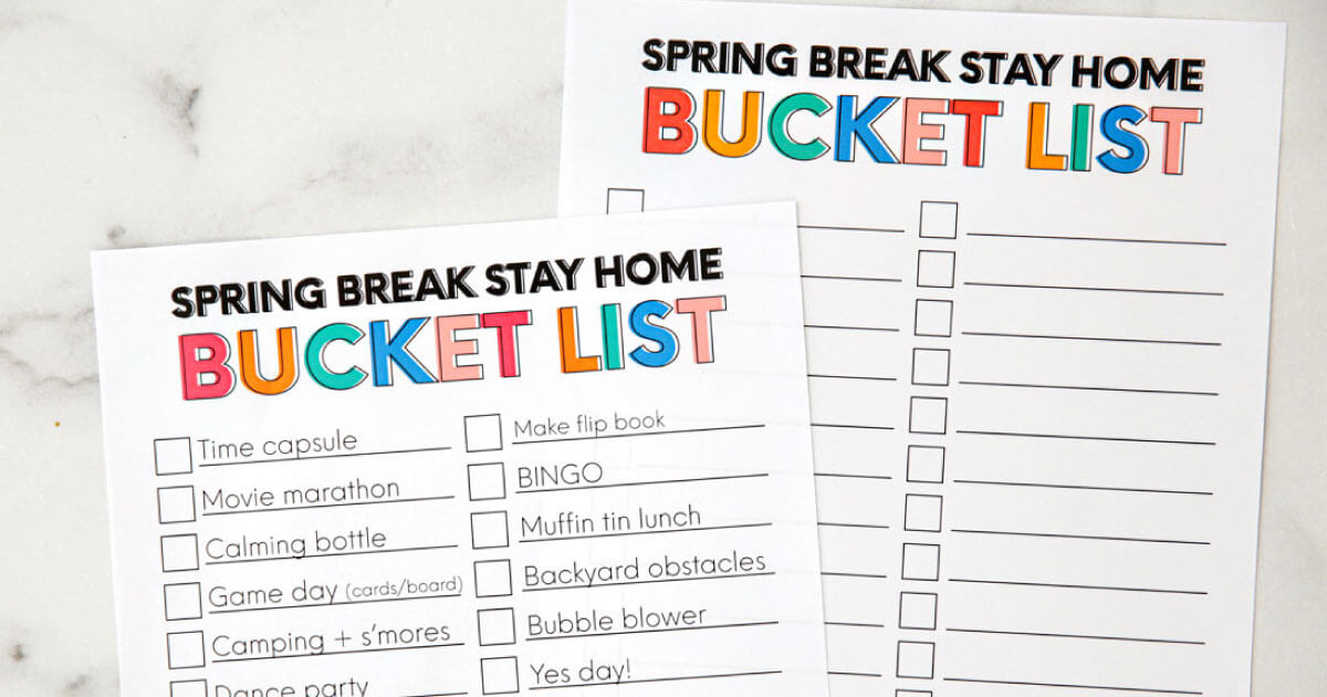 Spring Break Ideas from Thirty Handmade Days