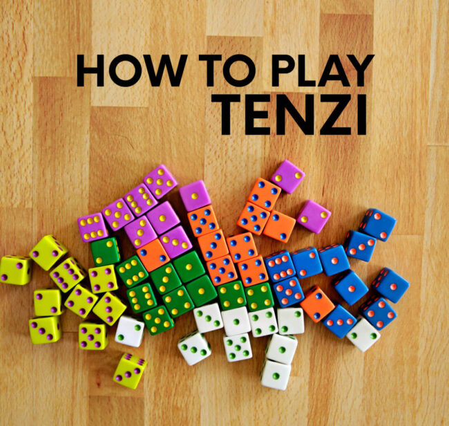 How to Play Tenzi Game from Thirty Handmade Days
